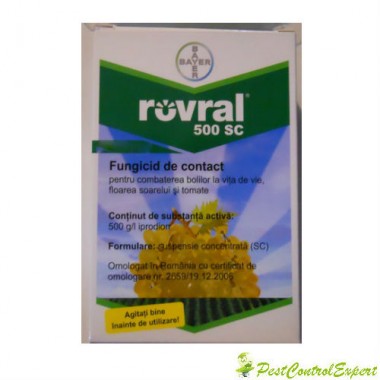 Fungicid de contact pentru combaterea putregaiului cenusiu Rovral 500 sc 100 ml